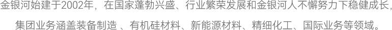香蕉视频免费看污始建于2002年，在国家蓬勃兴盛、行业繁荣发展和香蕉视频免费看污人不懈努力下稳健成长，
集团业务涵盖装备制造 、香蕉视频污在线看APP材料、新能源材料、精细香蕉视频下载大全、国际业务等领域。